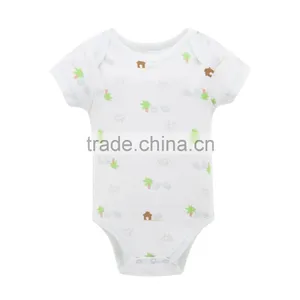 OEM Sevice Baby Clothes Short Sleeve Cotton Baby Romper For Summer Jumpsuit thumbnail-1