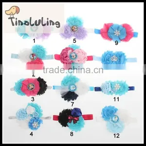 2015 Baby Hair Accessories Headbands Elastic Hairband Flower Hair Accessories Wholesale China 12 Design thumbnail-1