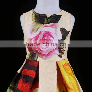 High Quality Summer Girl Dress Family Matching Outfits Mommy And Me Printed Dress Mother And Daughter Matching Dresses thumbnail-3