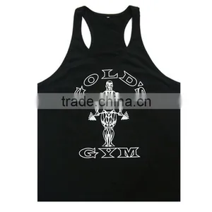 Gym Stringer Tank Top Men Bodybuilding Clothing and Fitness Mens Sleeveless Shirt Sports Vests Cotton Singlets Muscle Tops thumbnail-2