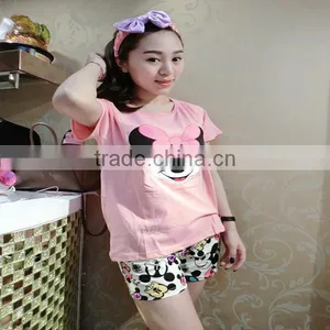 China Supplier Manufacturer 100% Cotton Cute Print Summer Young Girls Nightshirts thumbnail-6