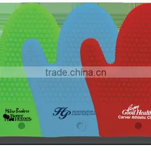 Therma-Grip Silicone Oven Mitt - All Silicone Construction With Hanging Hole for Easy Access and Comes With Your Logo thumbnail-1