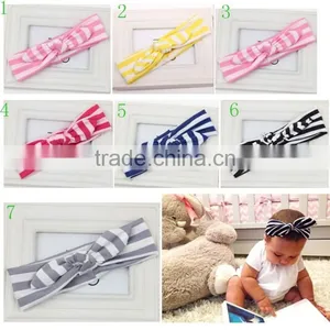2015 Newest Cotton Baby Knot Headband,Stripe Cotton Headbands thumbnail-2