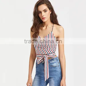 Bownot and Stripe Tank Top, Ladies Fashion New Design Clothing 2017 thumbnail-4