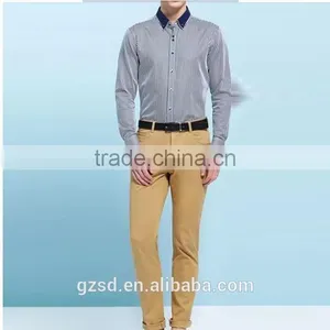 2015 Slim Fit Latest Hot Selling Khaki Casual Pants for Men thumbnail-3