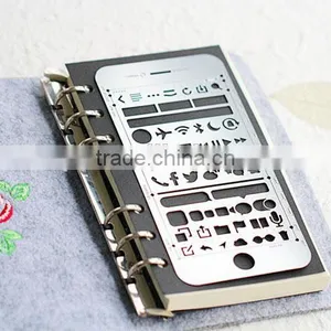 Multifunctional Drawing Templates/ Bookmark/ Ruler for Planner,Scrapbook,diary thumbnail-1