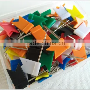 Colored Flag Office Pins, Straight Pins thumbnail-1