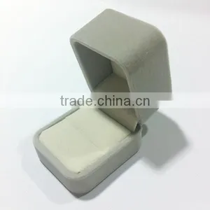 Soft Flocked Velour Jewelry Box Ring Box Gift Packing thumbnail-2