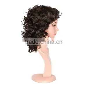 Large Stocks! Brown Short Male Wig, Short Dark Brown Cosplay Hair Wig, Fashion Spiky Hair Wigs thumbnail-3