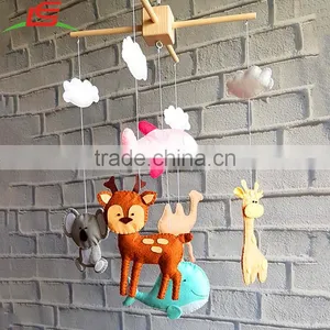Cute Baby Gift Animal Felt Hanging Bed Ring thumbnail-2