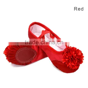 High Quality Soft Canvas Dance Shoes Split Sole Ballet Shoes thumbnail-1