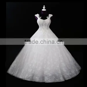 Harness Sexy Mermaid Lace Mermaid Color Wedding Dress Bridal for Bride V-neck Bridal Dress Custom Made Wedding Dress 2017 thumbnail-1