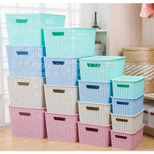 Plastic Woven Bin Storage Range With 5 Different Size thumbnail-1