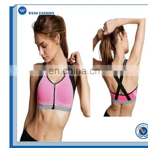 Custom Make Ladies Fitness Workout Front Close Sports Bra thumbnail-2