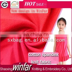 Shaoxing Kid Dress Organic Cotton Lycra Textile Keqiao Cotton Spandex Fabric thumbnail-1