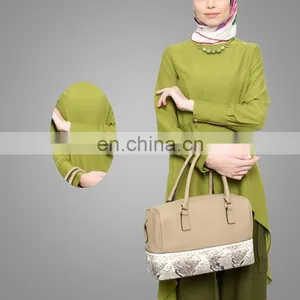 2017 Model Kebaya Islamic Clothes Modern Plus SIze Ladies Jumpsuits For Muslim Women Long Sleeves Top & Pants Muslim Jumpsuits thumbnail-4