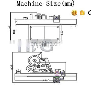 SUS304 Stainless Steel Automatic Round Bottle Fixed-position Sticker Labeling Machine With Date Printer thumbnail-2