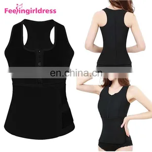 Wholesale Women Lose Weight Vest Neoprene Gym Slimming Waist Trimmer Body Shaper thumbnail-6