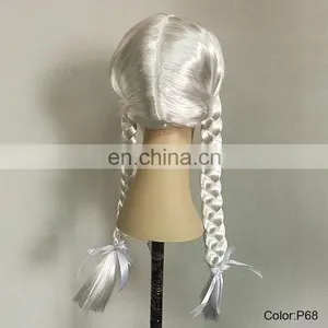 White Party Wigs With Braids P-W215 thumbnail-3