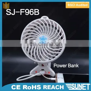 Desk Table Stand USB Power Rechargeable Two Leaves Mini Fan Rechargeable thumbnail-5