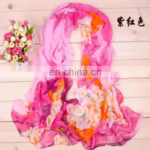 Wholesale Cheap Solid Color Chiffon Scarf thumbnail-5