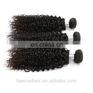Natural Black Color Virgin Malaysian Afro Kinky Curly Hair Natural Human Hair Extensions thumbnail-5