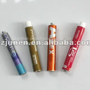 Collapsible Empty Aluminum Hair Color Cream Packaging Tube thumbnail-1