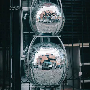 40inch 100cm Disco Ball Light Party Supplier Shinny Hanging Safety Disco Ball Silver, Gold, Rose Gold, Kopper thumbnail-4