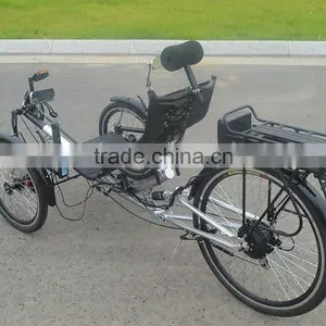 Single Person 3 Wheel Electric Recumbent Tricycle thumbnail-3