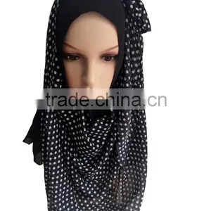 Latest Design Fashion Muslim Long Scarf One Set Chiffon HIJAB thumbnail-1