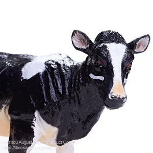 Custom Holstein Friesian Figure Pvc Holstein Cow Animal Model Toy Vivid Holstein Friesian Cow Action Figure thumbnail-1