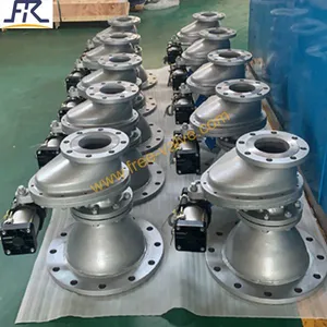 Pneumatic Ceramic Rotary Gate Valve With Adapter Bonnet thumbnail-1