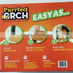 Cat Purrfect Arch -Self-Groomer and Massager Scratcher Catnip thumbnail-5