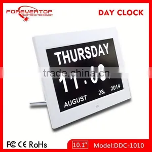 Hot Sell High Definition Digital Big Screen Day Date Clock for Elderly for Elder thumbnail-1