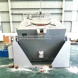 Aluminum Alloy Melting Furnace Spot 500 kg Dump Crucible Melting Furnace thumbnail-4