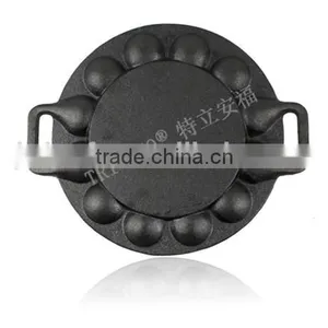 TRIONFO 19 Holes Cast Iron Double Ears Takoyaki Pan thumbnail-1