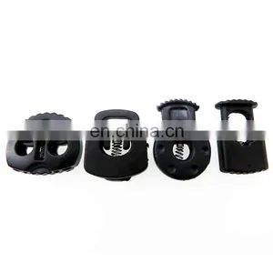 Wholesale Plastic Button Transparent Spring Buckle Elastic Adjustment Stopper Rope Pig Nose Buckle thumbnail-5