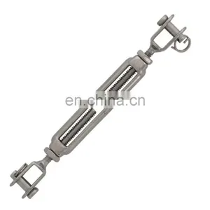 JRSGS Customized High Quality Rigging Hardware 304/316 Stainless Steel Turnbuckle European Type thumbnail-2