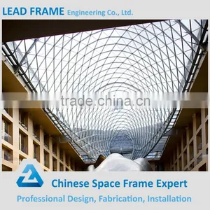 Power Coated Steel Space Frame Structure Atrium Roof thumbnail-4