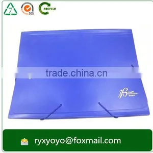 Multi-pockets pp Plastic Blue a4 Size Expandable File Folder With Fasterner Supplier's Choice thumbnail-2