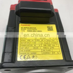 FUNAC Original Servo Motors for Sale Fanuc Servo Motors A06B-0061-B003 thumbnail-2