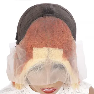 Ginger Blonde Lace Front Wig Body Wave Hd Lace Frontal Wig 613 Colored Human Hair Wigs 13X4 Ginger Lace Front Wig thumbnail-5