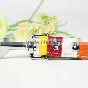 Rainbow Color Small MOQ PU Leather Dog Leash Wholesale thumbnail-4