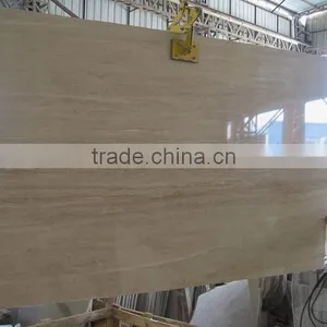 Fashionable Design Natural Polished White Wooden Vein Marble Flooring Stone thumbnail-3