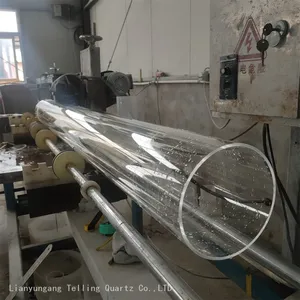 Fatory 200-400mm Diameter Quartz Glass Tube Quartz Pipe thumbnail-1