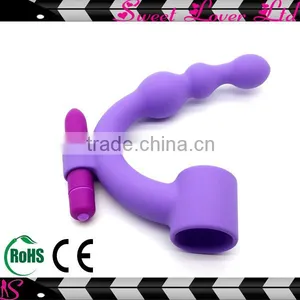 Sex Toy for Body Wand Massager Attachment Vibrating Bullet thumbnail-1