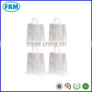 White Kraft Paper Bags Merchandise Shopping Party Favor Gift 10"x8" Lot Handles thumbnail-2