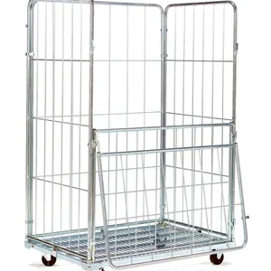 Heavy-Duty Roll Container Trolley With High Load Capacity thumbnail-4