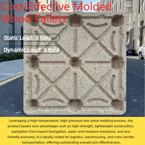 Eco-friendly, Recyclable Molded Wood Pallets — Compliant With European and American Standards — Hassle-Free Export thumbnail-1