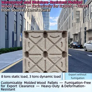 High-Strength, Nail-Free, Splinter-Free Molded Wood Pallets — Specialized for Warehousing and Logistics thumbnail-2